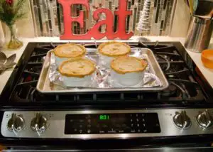 reheating chicken pot pies in oven